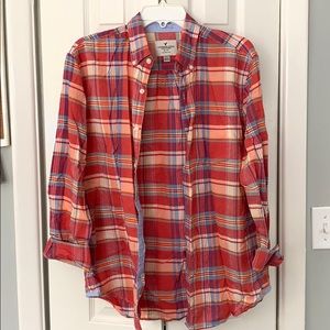 American Eagle plaid button up